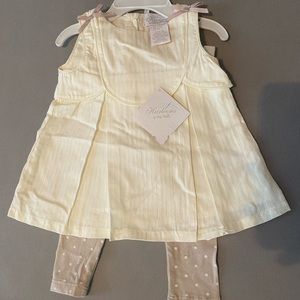 Beige matching set with pants